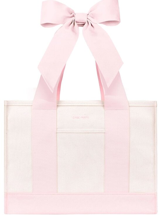 case-mate Handbags - Case-Mate Pink Canvas Tote Boat Bag Beach Market Travel Shopper Coquette NWT
